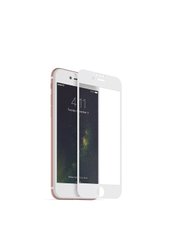 Защитное стекло для iPhone 7/8/SE (2020) CAA 3D с закругленными краями белая рамка White фото
