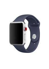 Ремінець Sport Band для Apple Watch 42 / 44mm силіконовий синій спортивний size (s) ARM Series 6 5 4 3 2 1 Midnight Blue фото
