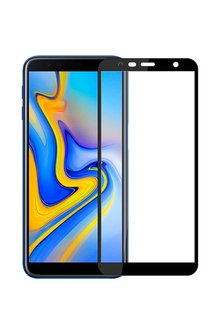 Защитное стекло с полной проклейкой для Samsung A9 black фото