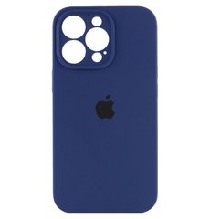Чохол Silicone Case Full Camera Protective (AA) для Apple iPhone 14 Pro (Синій / Deep navy) фото