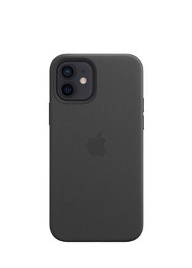 Чохол шкіряний ARM Leather Case with MagSafe для iPhone 12/12 Pro чорний Black фото