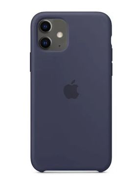 Чохол силіконовий soft-touch ARM Silicone Case для iPhone 11 синій Midnight Blue фото