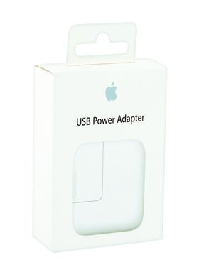 Мережевий зарядний пристрій Apple Original (MD836) 1 порт USB швидка зарядка 2.4A СЗУ біле White фото