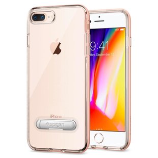 Чехол противоударный SGP A quality Crystal Hybrid с подставкой для iPhone 7 Plus/8 Plus прозрачный Blush Gold фото