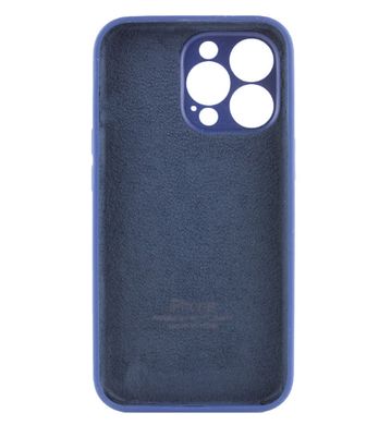 Чохол Silicone Case Full Camera Protective (AA) для Apple iPhone 14 Pro (Синій / Deep navy) фото