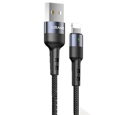 Кабель Lightning to USB Usams US-SJ309 U26 0,5 метра чорний Black фото
