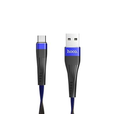 USB Cable Hoco U39 Slender Type-C Black/Blue 1.2m фото