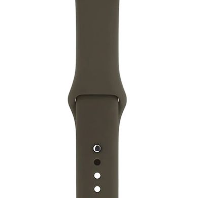Ремінець Sport Band для Apple Watch 38 / 40mm силіконовий сірий спортивний ARM Series 6 5 4 3 2 1 Dark Olive фото
