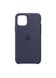 Чехол силиконовый soft-touch ARM Silicone Case для iPhone 11 синий Midnight Blue