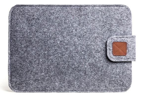 Фетровий чохол Gmakin для Macbook Air 13 (2012-2017) / Pro Retina 13 (2012-2015) сірий (GM55) Gray фото