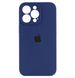 Чехол Silicone Case Full Camera Protective (AA) для Apple iPhone 14 Pro (Синий / Deep navy)