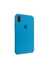 Чохол силіконовий soft-touch RCI Silicone case для iPhone Xs Max блакитний Ultra Blue фото