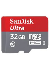 Карта пам'яті для телефону SanDisk MicroSD 32 Gb чорна Black фото
