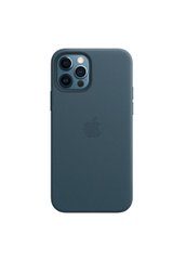 Чохол шкіряний ARM Leather Case with MagSafe для iPhone 12 Pro Max синій Baltic Blue фото