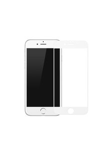 Скло захисне 3D Baseus з тонкою рамкою для iPhone 8/7/6 white (SGAPIPH8N-WA02) фото