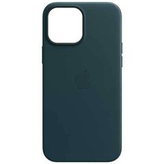 Чохол шкіряний Apple Leather Case with MagSafe для iPhone 15 Pro Max Indigo Blue фото