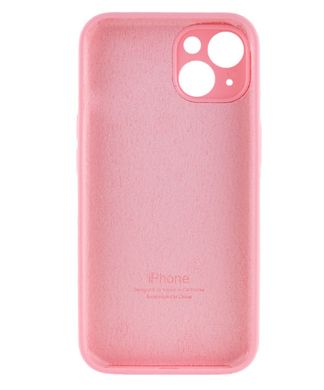 Чохол Silicone Case Full Camera Protective (AA) для Apple iPhone 14 Pro (Рожевий / Light pink) фото