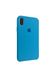 Чохол силіконовий soft-touch RCI Silicone case для iPhone Xs Max блакитний Ultra Blue фото
