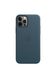 Чехол кожаный ARM Leather Case with MagSafe для iPhone 12 Pro Max синий Baltic Blue