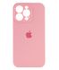 Чехол Silicone Case Full Camera Protective (AA) для Apple iPhone 14 Pro (Розовый / Light pink)