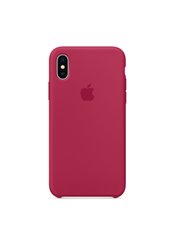 Чохол сіліконоЧехол силіконовий soft-touch RCI Silicone case для iPhone X / Xs червоний Rose Red фото