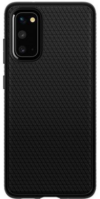 Чехол противоударный Spigen Original Liquid Air для Samsung Galaxy S20 матовый черный Matte Black фото