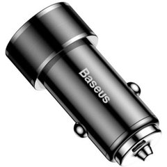 Автомобільний зарядний пристрій Baseus (+ Type-C) (CAXLD-A01) 1 порт USB швидка зарядка 3А АЗП чорне Black фото