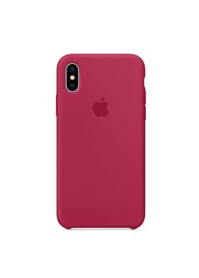 Чохол сіліконоЧехол силіконовий soft-touch RCI Silicone case для iPhone X / Xs червоний Rose Red фото