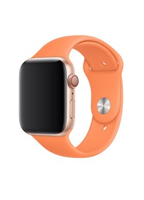 Ремешок Sport Band для Apple Watch 42/44mm силиконовый оранжевый спортивный size(s) ARM Series 6 5 4 3 2 1 Papaya фото