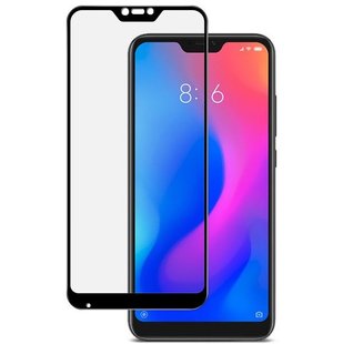 Защитное стекло с полной проклейкой для Redmi6Pro/A2lite (black) фото