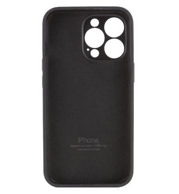 Чохол Silicone Case Full Camera Protective (AA) для Apple iPhone 14 Pro (Чорний / Black) фото