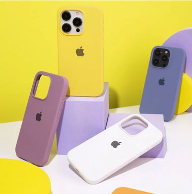 Чохол Silicone Case Full iPhone 15 Pro Max Lavender Gray фото