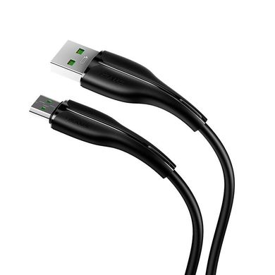 USB Cable Usams US-SJ375 Fast Charging U38 MicroUSB Black 1m фото