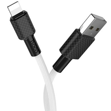 Кабель Lightning to USB Hoco X29 1 метр білий White фото