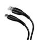 USB Cable Usams US-SJ375 Fast Charging U38 MicroUSB Black 1m