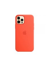 Чехол силиконовый soft-touch Apple Silicone case для iPhone 12/12 Pro оранжевый Electric Orange фото