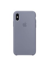 Чохол силіконовий soft-touch ARM Silicone case для iPhone X / Xs сірий Lavender Gray фото