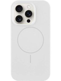 Чохол Silicone Case Full Protective AA NO LOGO with Magnetic Ring для Apple iPhone 15 Pro Light Dray фото