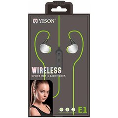 Навушники бездротові вакуумні Yison E1 Bluetooth з мікрофоном зелені Green фото