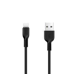 Кабель USB to USB Type-C Hoco X13 1 метр чорний Black фото