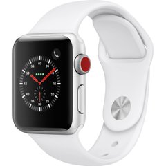 Ремінець Sport Band для Apple Watch 42 / 44mm силіконовий білий спортивний size (s) ARM Series 6 5 4 3 2 1 White фото