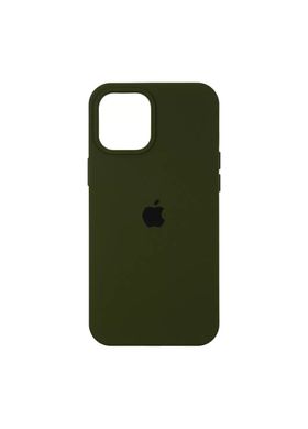Чохол силіконовий soft-touch ARM Silicone Case для iPhone 12 Pro Max зелений Army Green фото