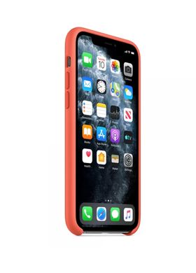 Чехол Apple Silicone Case for iPhone 11 clementine фото