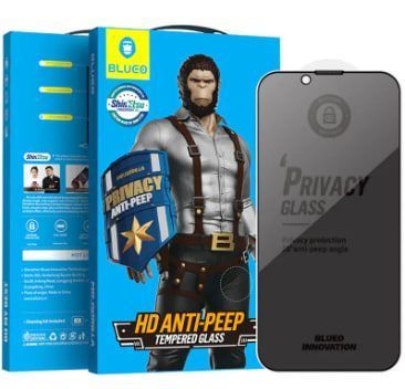 Захисне 2.5D скло Blueo Full Cover Anti-Peep для Apple iPhone 14 Pro фото