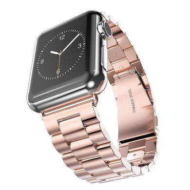 Ремінець Stainless Stee для Apple Watch 38 / 40mm металевий рожеве золото ARM Series 6 5 4 3 2 1 Rose Gold фото