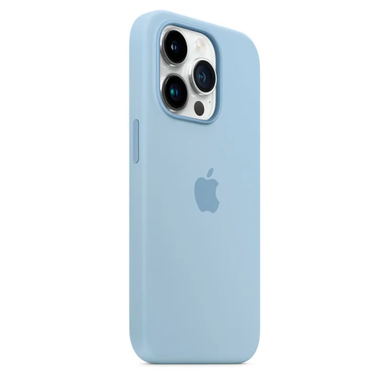 Чохол Silicone Case with Magsafe для iPhone 14 Pro Max Sky AAA фото