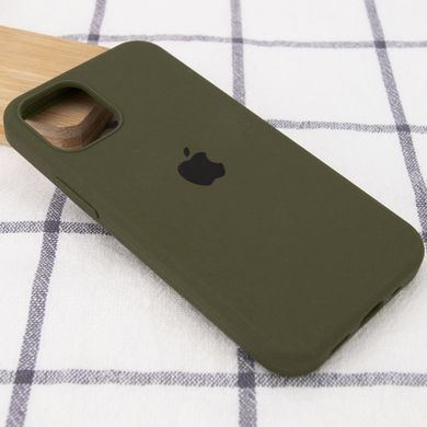 Чохол Silicone Case Full Protective AA для Apple iPhone 12 Pro Max Dark Olive фото