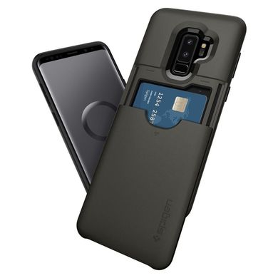 Чохол протиударний Spigen Original Slim Armor CS для Samsung Galaxy S9 Plus чорний ТПУ + пластик Black фото
