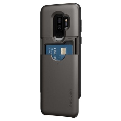 Чохол протиударний Spigen Original Slim Armor CS для Samsung Galaxy S9 Plus чорний ТПУ + пластик Black фото