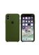 Чохол силіконовий soft-touch ARM Silicone case для iPhone X / Xs зелений Army Green фото